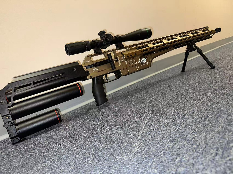 BinTac MCAR Long Range Air rifle 4500 and 7000 PSI Comptition Version